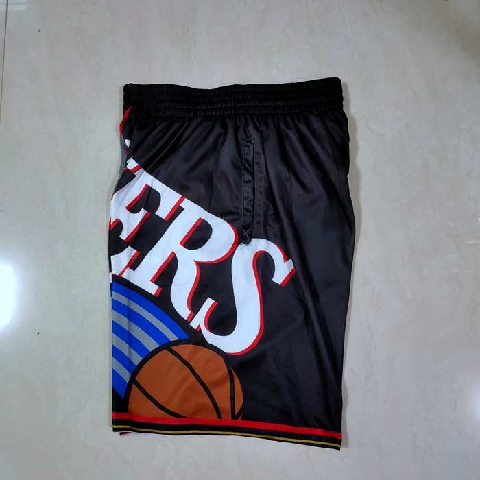 Philadelphia 76ers Mitchell&Ness Black NBA Shorts