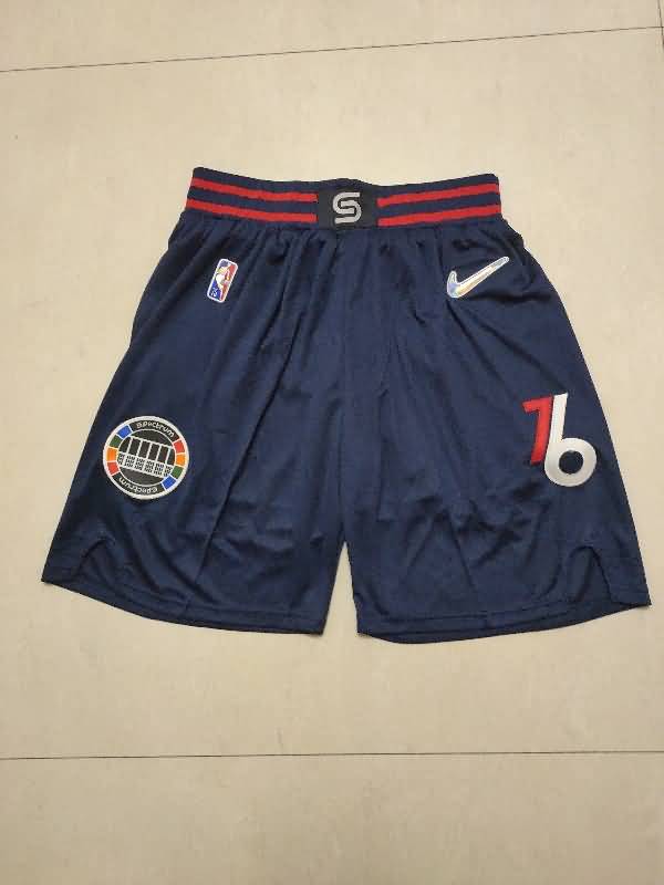 Philadelphia 76ers Dark Blue Basketball Shorts