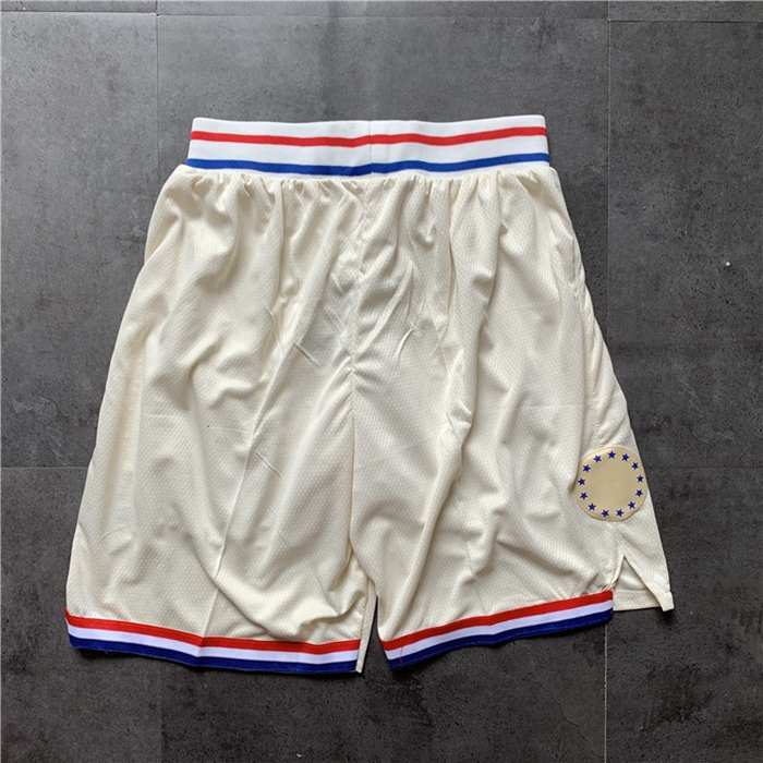 Philadelphia 76ers White City NBA Shorts