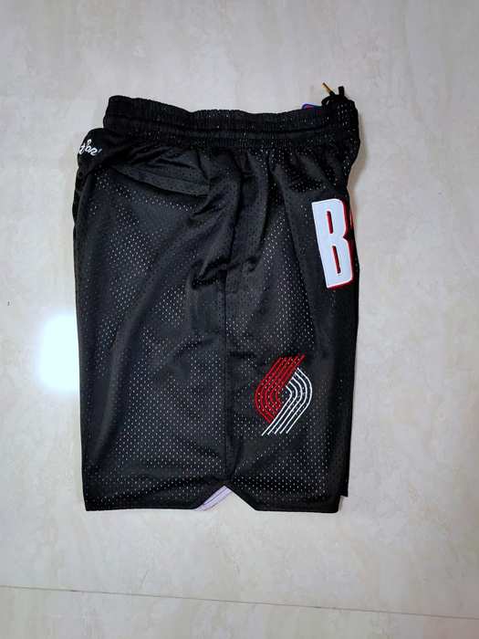 Portland Trail Blazers Just Don Black NBA Shorts