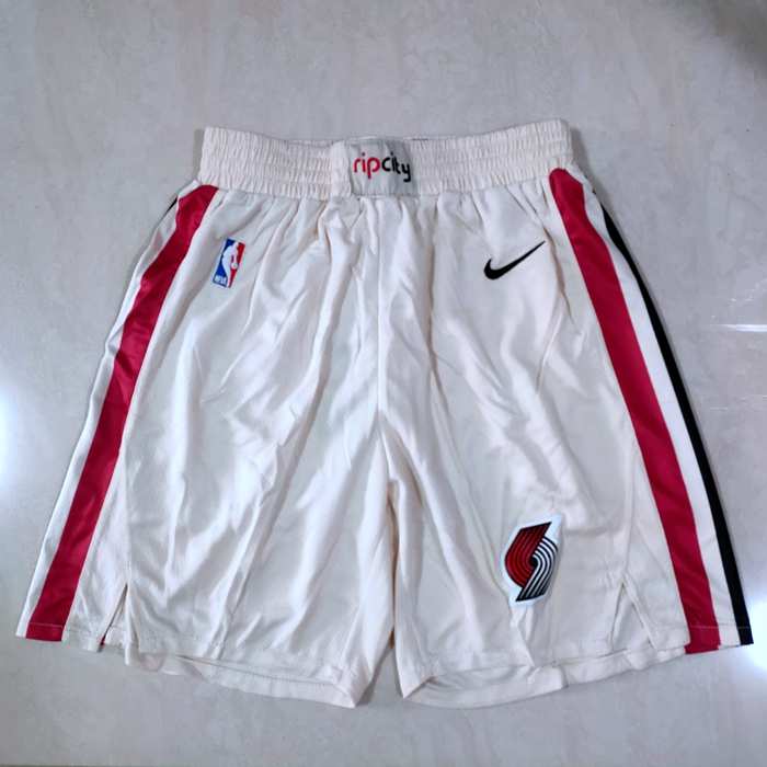 Portland Trail Blazers White City NBA Shorts