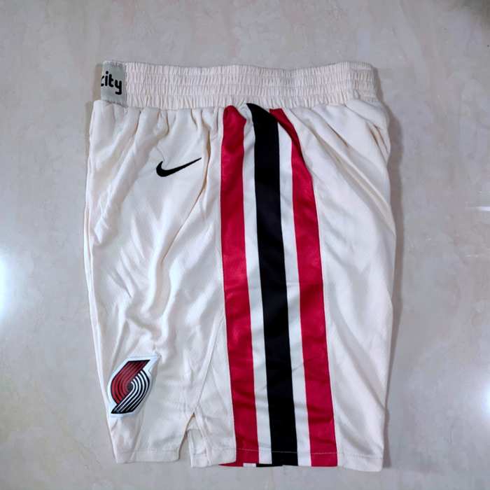 Portland Trail Blazers White City NBA Shorts