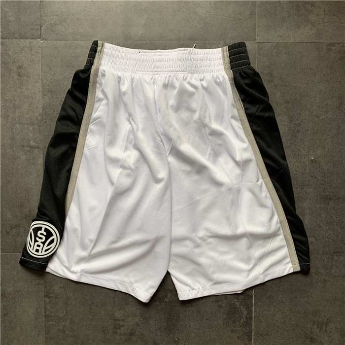 San Antonio Spurs White NBA Shorts