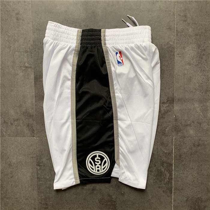 San Antonio Spurs White NBA Shorts