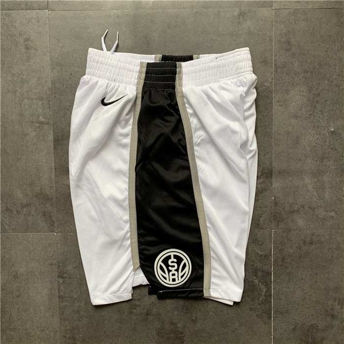 San Antonio Spurs White NBA Shorts