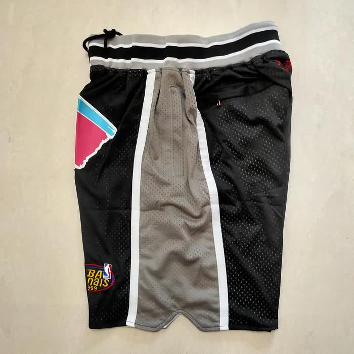 San Antonio Spurs Just Don Black Basketball Shorts 02