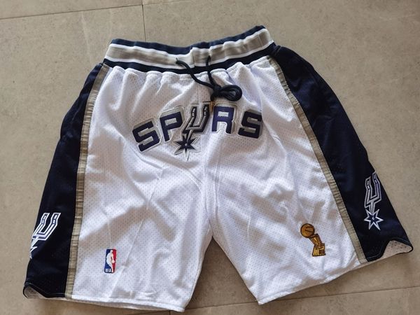 San Antonio Spurs Just Don White Basketball Shorts