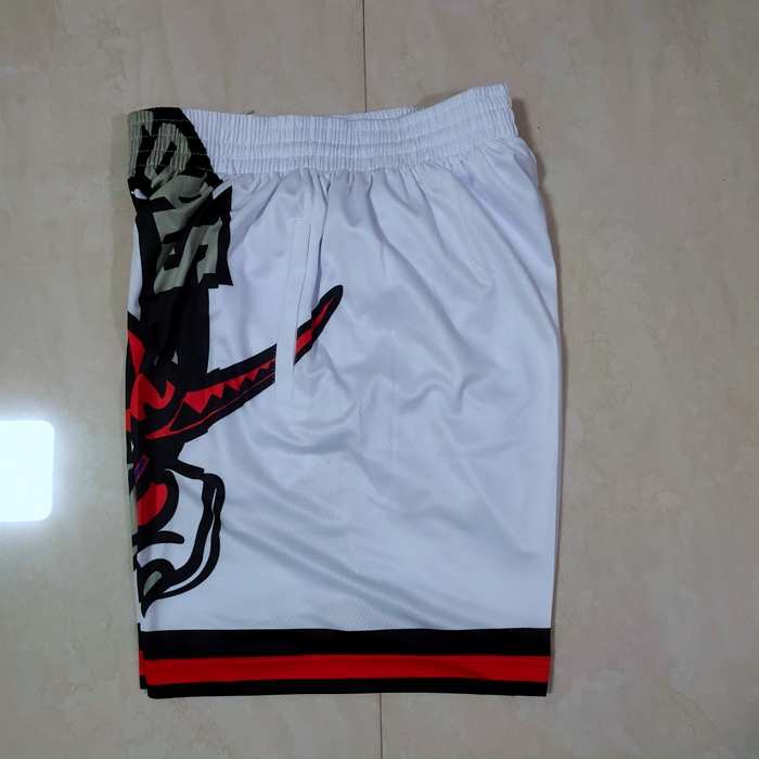 Toronto Raptors Mitchell&Ness White NBA Shorts