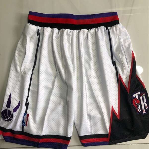 Toronto Raptors Mitchell&Ness White NBA Shorts 02