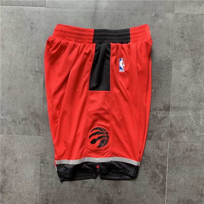 Toronto Raptors Red NBA Shorts 02