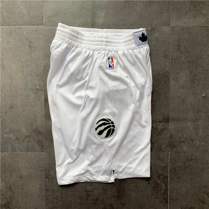 Toronto Raptors White NBA Shorts