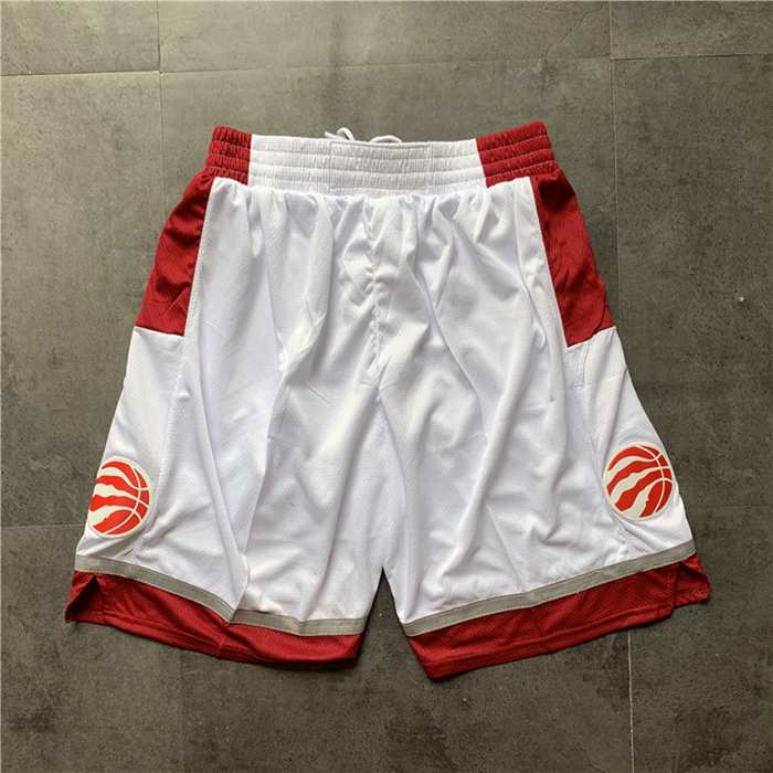 Toronto Raptors White NBA Shorts 02