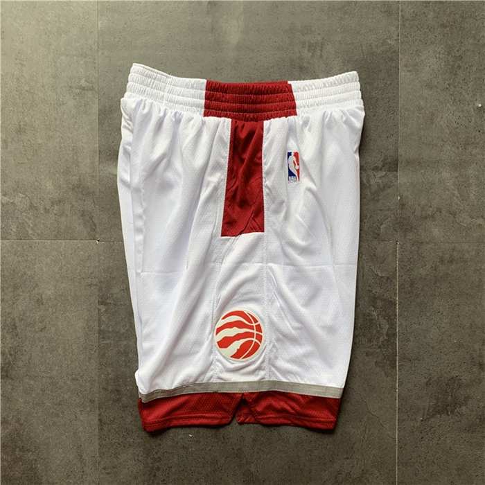 Toronto Raptors White NBA Shorts 02