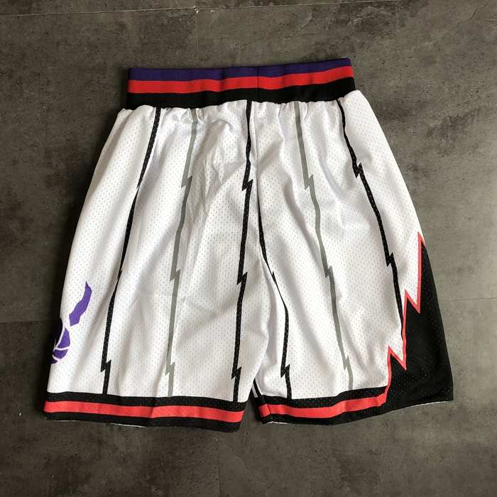 Toronto Raptors White Classics NBA Shorts