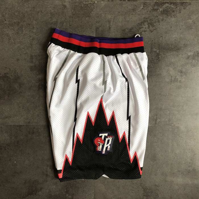 Toronto Raptors White Classics NBA Shorts