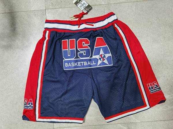 USA Just Don Dark Blue Basketball Shorts