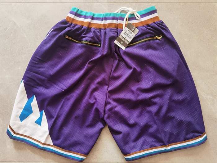 Utah Jazz Just Don Purple NBA Shorts 02