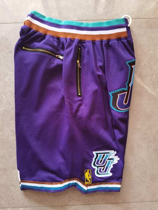 Utah Jazz Just Don Purple NBA Shorts 02