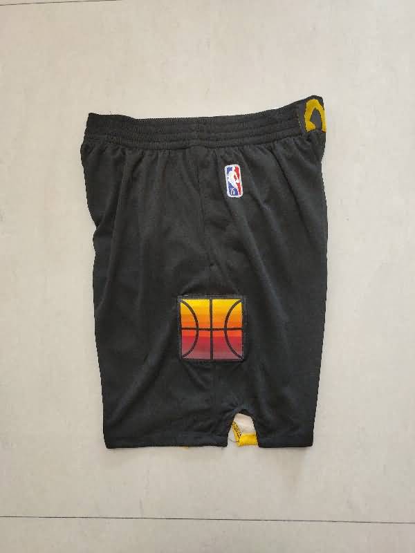 Utah Jazz Black Basketball Shorts