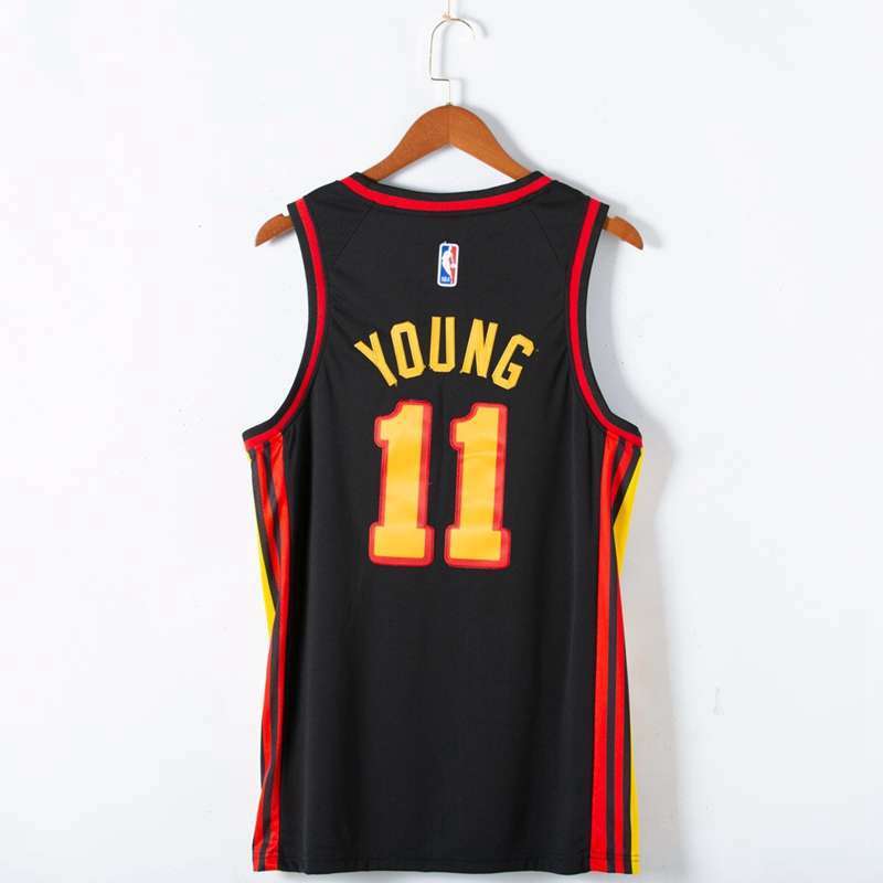 Atlanta Hawks 20/21 Black #11 YOUNG AJ Basketball Jersey (Stitched)
