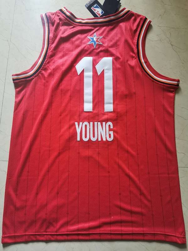 Atlanta Hawks 2020 Red #11 YOUNG ALL-STAR Basketball Jersey (Stitched)