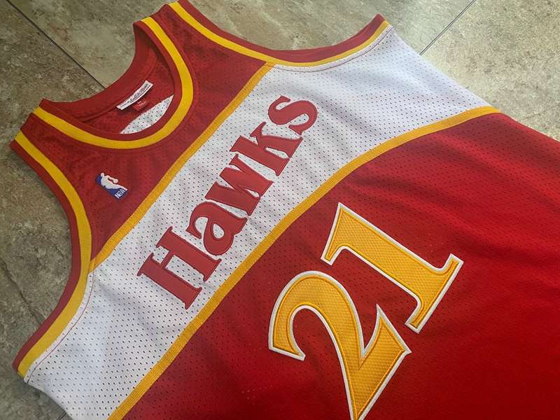 Atlanta Hawks 1986/87 Red #21 WILKINS Classics Basketball Jersey (Closely Stitched)