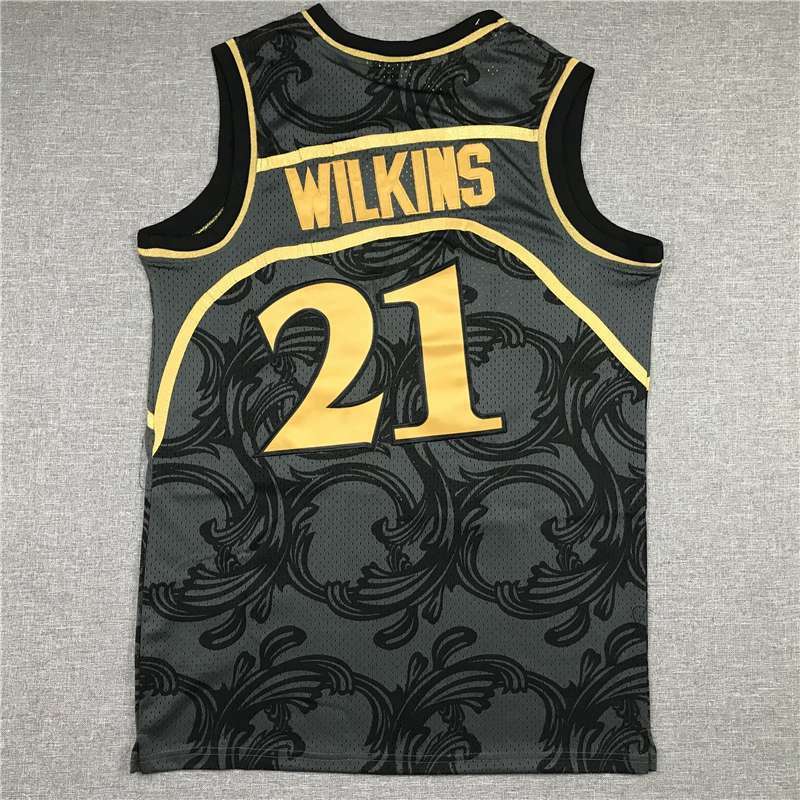 Atlanta Hawks 1986/87 Black #21 WILKINS Classics Basketball Jersey (Stitched)
