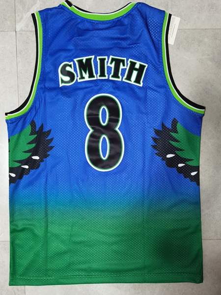 Atlanta Hawks 1986/87 Blue #8 SMITH Classics Basketball Jersey (Stitched)