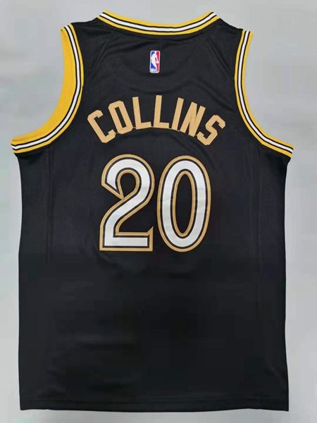 20/21 Atlanta Hawks Black #20 COLLINS City Basketball Jersey (Stitched)