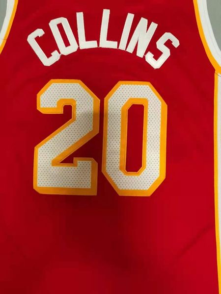 20/21 Atlanta Hawks Red #20 COLLINS Basketball Jersey (Stitched)