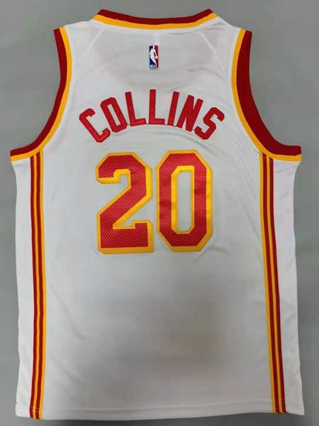 20/21 Atlanta Hawks White #20 COLLINS Basketball Jersey (Stitched)
