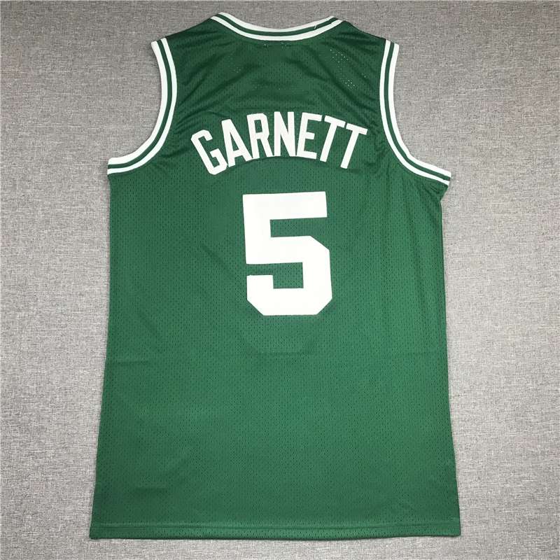 Boston Celtics 2007/08 Green #5 GARNETT Classics Basketball Jersey (Stitched)