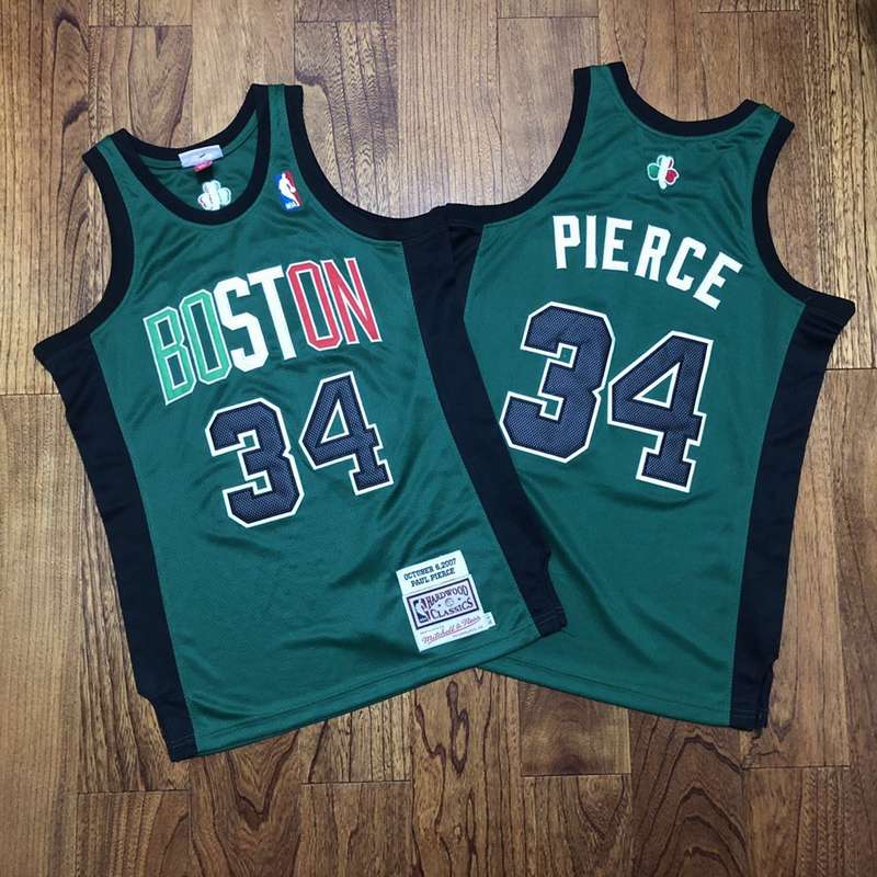 Boston Celtics 2007 Green #34 PIERCE Classics Basketball Jersey (Closely Stitched)