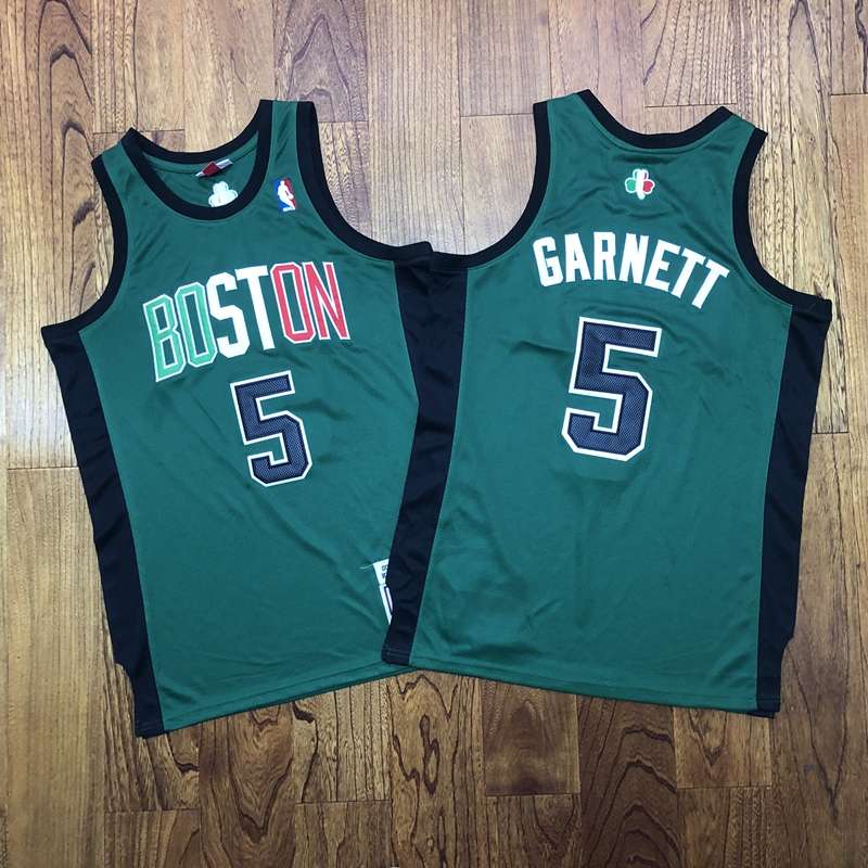 Boston Celtics 2007 Green #5 GARNETT Classics Basketball Jersey (Closely Stitched)