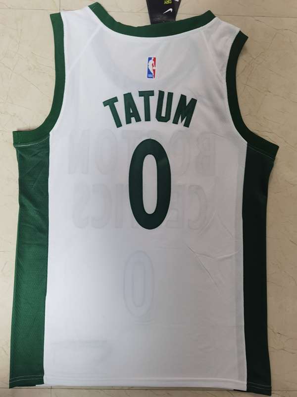 Boston Celtics 20/21 White #0 TATUM City Basketball Jersey (Stitched)