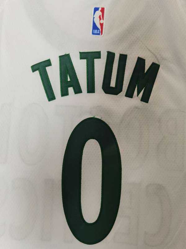 Boston Celtics 20/21 White #0 TATUM City Basketball Jersey (Stitched)