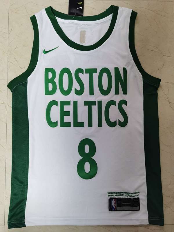 Boston Celtics 20/21 White #8 WALKER City Basketball Jersey (Stitched)