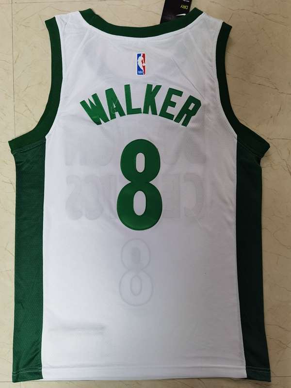 Boston Celtics 20/21 White #8 WALKER City Basketball Jersey (Stitched)