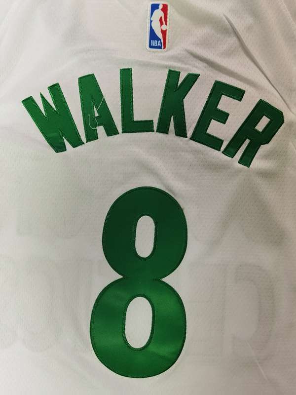 Boston Celtics 20/21 White #8 WALKER City Basketball Jersey (Stitched)