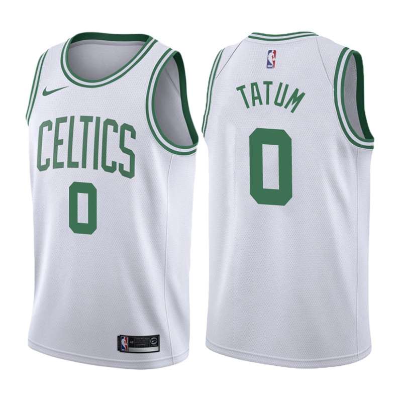 Boston Celtics 2020 White #0 TATUM Basketball Jersey (Stitched)