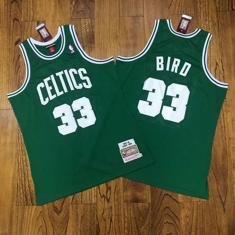 Boston Celtics 1985/86 Green #33 BIRD Classics Basketball Jersey (Closely Stitched)
