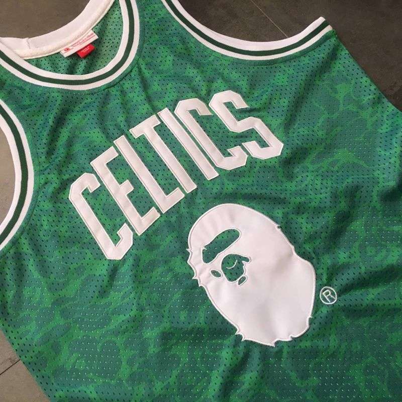 Boston Celtics 1985/86 Green #93 BAPE Classics Basketball Jersey (Closely Stitched)