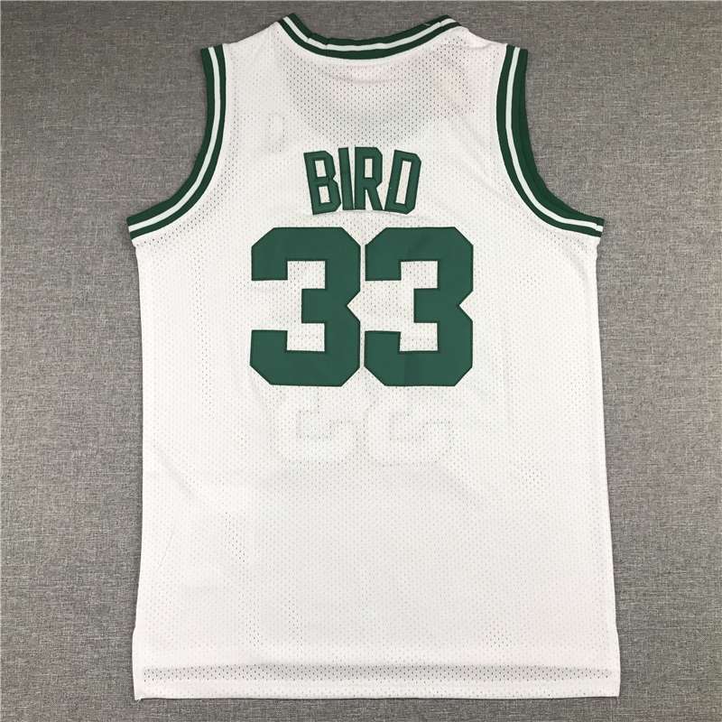 Boston Celtics 1985/86 White #33 BIRD Classics Basketball Jersey (Stitched)