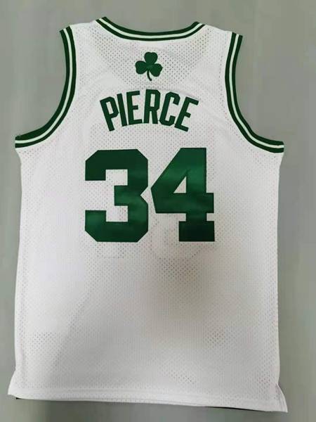 Boston Celtics 2007/08 White #34 PIERCE Classics Basketball Jersey (Stitched)