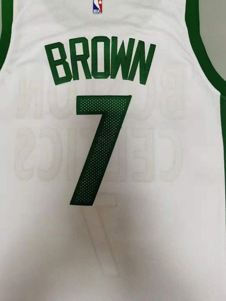 20/21 Boston Celtics White #7 BROWN City Basketball Jersey (Stitched)