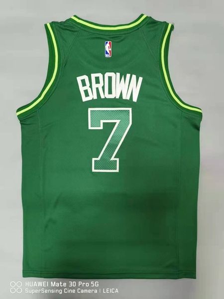 20/21 Boston Celtics Green #7 BROWN Basketball Jersey (Stitched) 02