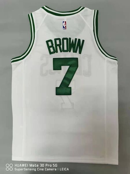 20/21 Boston Celtics White #7 BROWN Basketball Jersey (Stitched)
