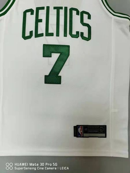 20/21 Boston Celtics White #7 BROWN Basketball Jersey (Stitched)