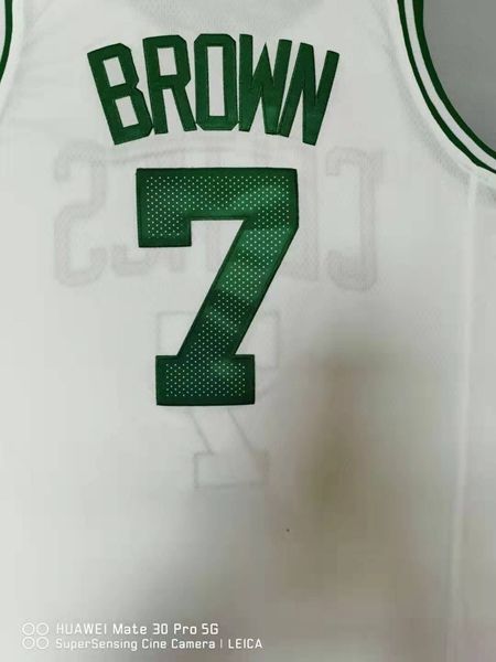 20/21 Boston Celtics White #7 BROWN Basketball Jersey (Stitched)