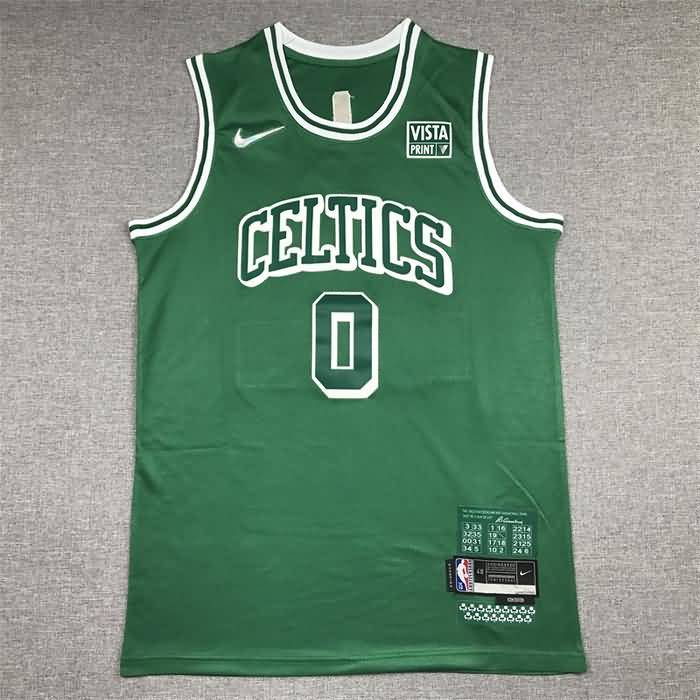 Boston Celtics 21/22 Green #0 TATUM City Basketball Jersey (Stitched)